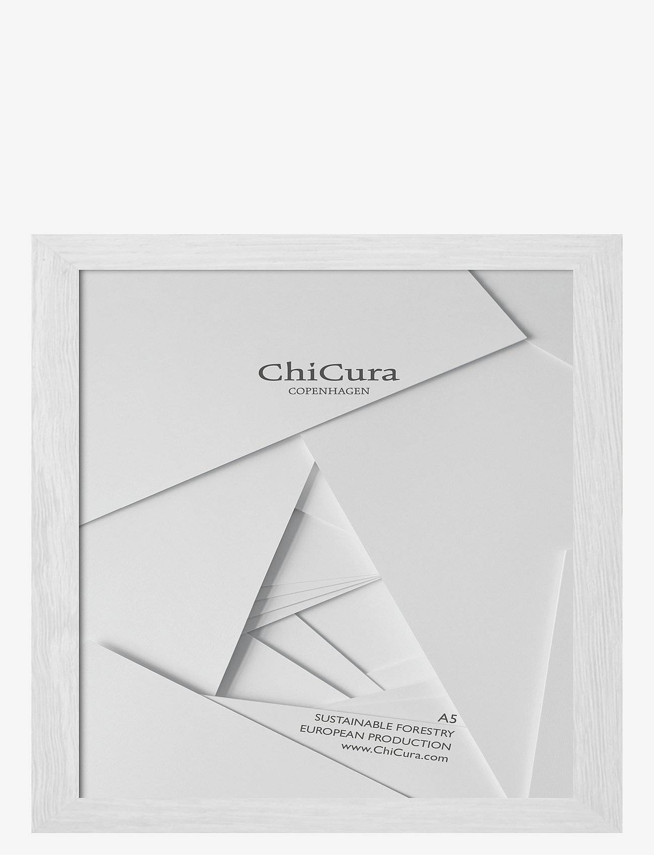 ChiCura Wooden Frame - A5 - Glass - White - 14.8X21CM