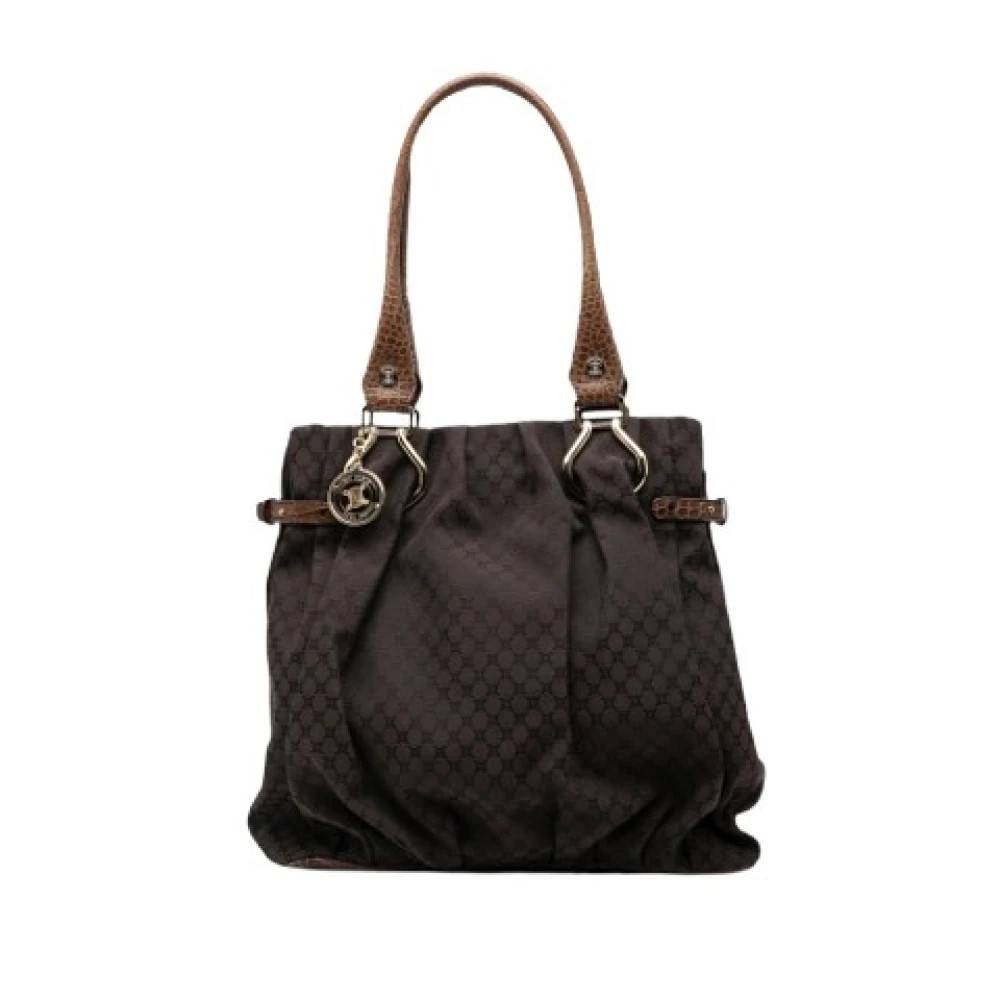 Celine Vintage Pre-owned Canvas Tote Bag - Vintage - Dame - Brun - ONE SIZE - Læder