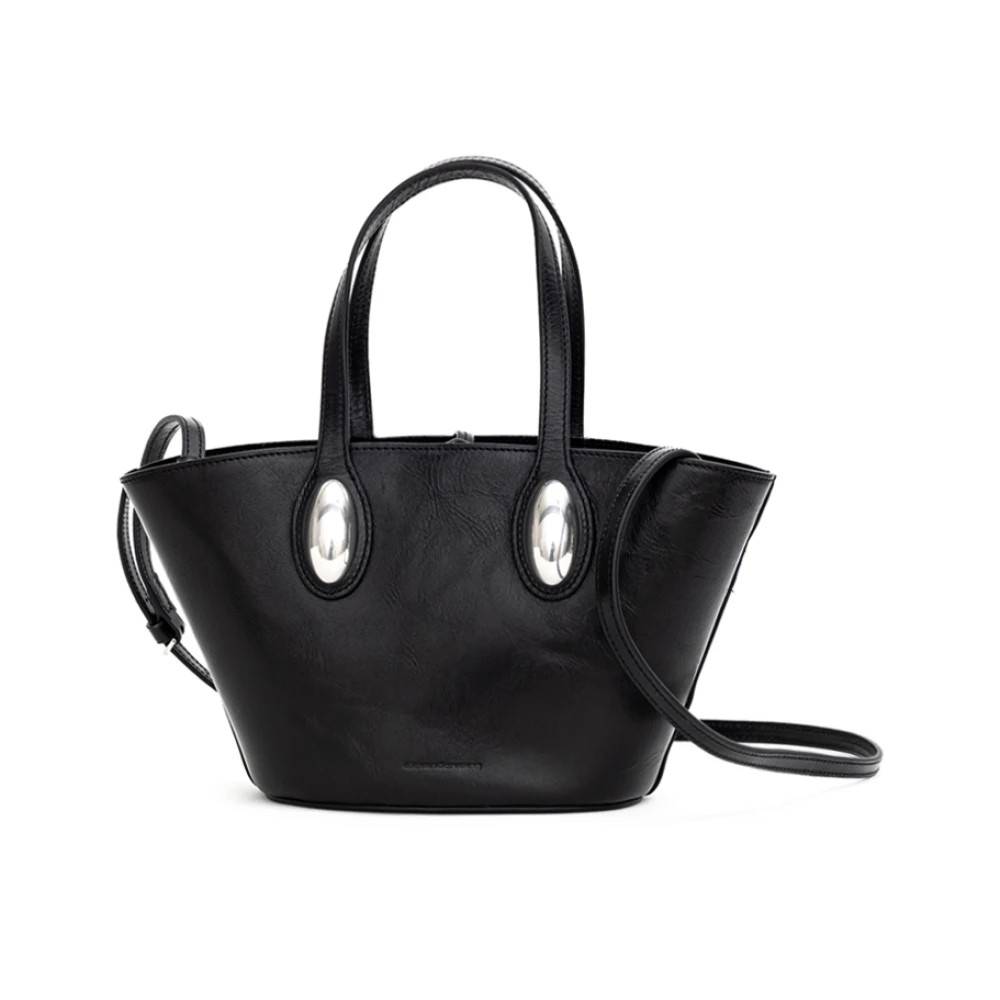 Alexander Wang Sort Læder Mini Tote Dome - Tasker - Dame - Sort - ONE SIZE - Læder