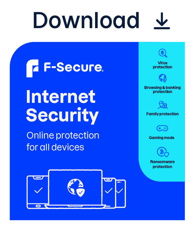 F-Secure Internet Security - 10 enheder / 1 år