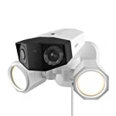 Reolink 4K Dual-Lens Säkerhetskamera med Strålkastare, Utomhus PoE IP-Kamera med 180°, Person/Fordon/Husdjursidentifiering, 1800 Lumen Strålkastare, Tvåvägskommunikation, Vattentät, Duo Floodlight PoE