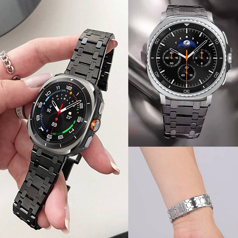 Stainless Steel Strap For Samsung Galaxy Watch 8 40 44mm/8 Classic 46mm Bracelet For Galaxy Watch 7 Ultra 2025 47mm Luxury Band