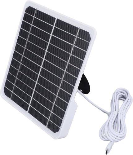 Solpaneler för Kameror, 20W 5V Väggsolpanel Monokristallin Solpanelladdare Usb Solpanelskamera Solpanel med 9,8ft Laddningskabel för Säkerhetskamera
