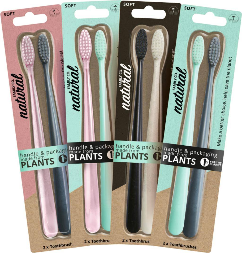 Jack N' Jill Bio Toothbrushes Assorted 2 st