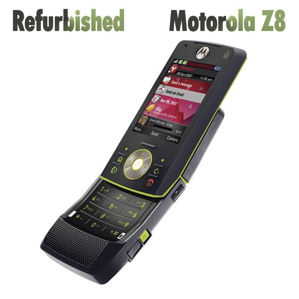 Renoverad Original Motorola RIZR Z8 2.2 2.0MP GSM Slide mobiltelefon No charger svart