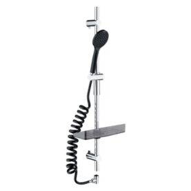 DUSCHSET DIVELLO ANTIBAC 1F SVART