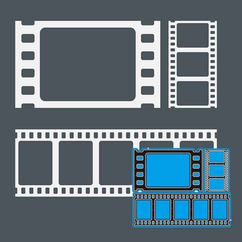 Film Foto Metall Cutting Dies Stencil Scrapbooking DIY Album Stämpel Papper Kort