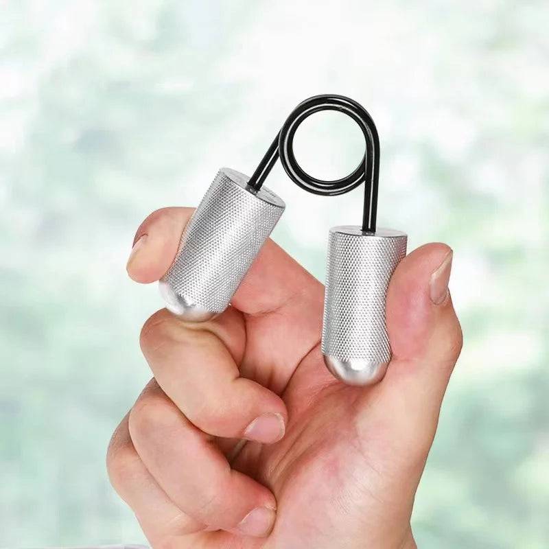 Heavy Hand Grip Resistance Finger Exerciser For Arm Home Gym Strength Training - Silver