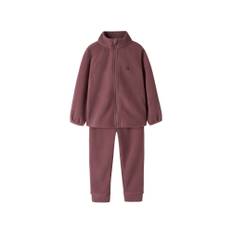 Name It Fleecesæt Rose Brown Med Lynlås - Str. 1.5y 86cm