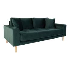 House Nordic Lido 2,5 personers sofa (Grøn velour)