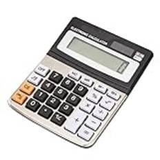 Solar Calculator Desktop Calculator LCD Display Sensitive Buttons Dual Solar Accounting Calculator Power And Battery Standard Function For Office Home School Big Button Accounting Calculator