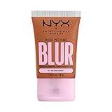 NYX Professional Makeup Mjukgörande foundation med medelhög täckning och matt finish, upp till 12 timmars vård och fukt, med niacinamider, bar med mig, färg: Varm honung, 1 x 30 ml