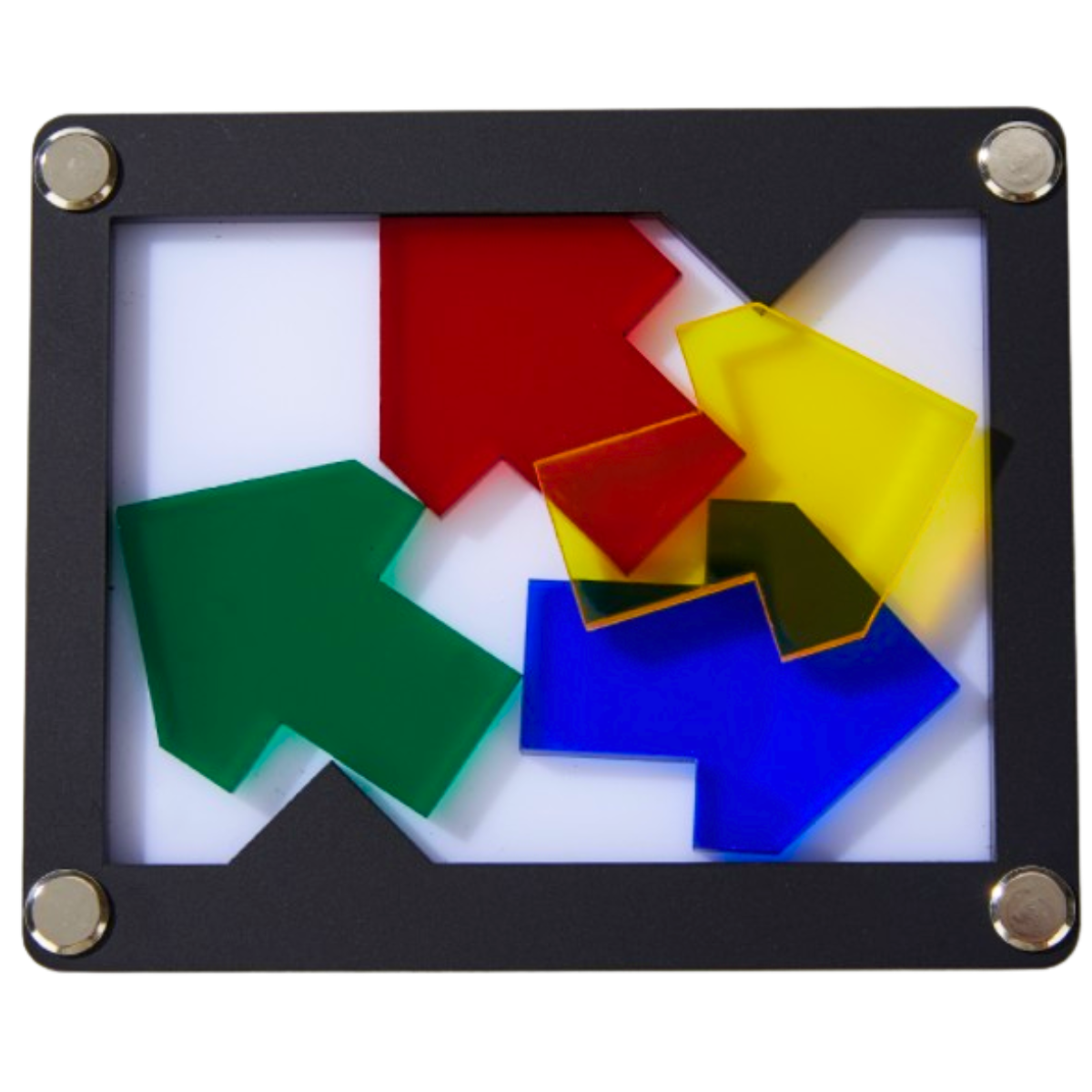 Z Puzzle Jigsaw – Arrow-Shaped Puzzle Multicolor (4 Pieces)