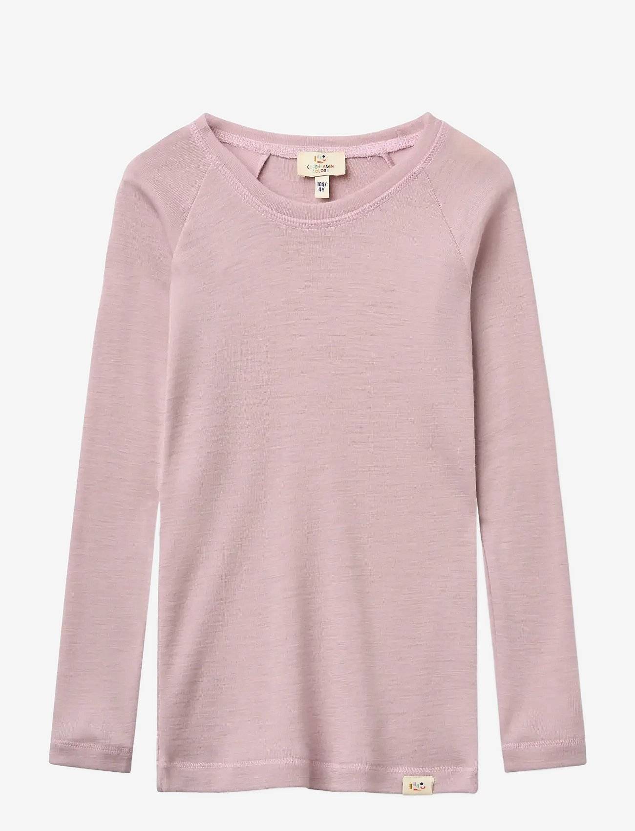 Copenhagen Colors Merino Light Knitted T-Shirt Ls - Purple - 74