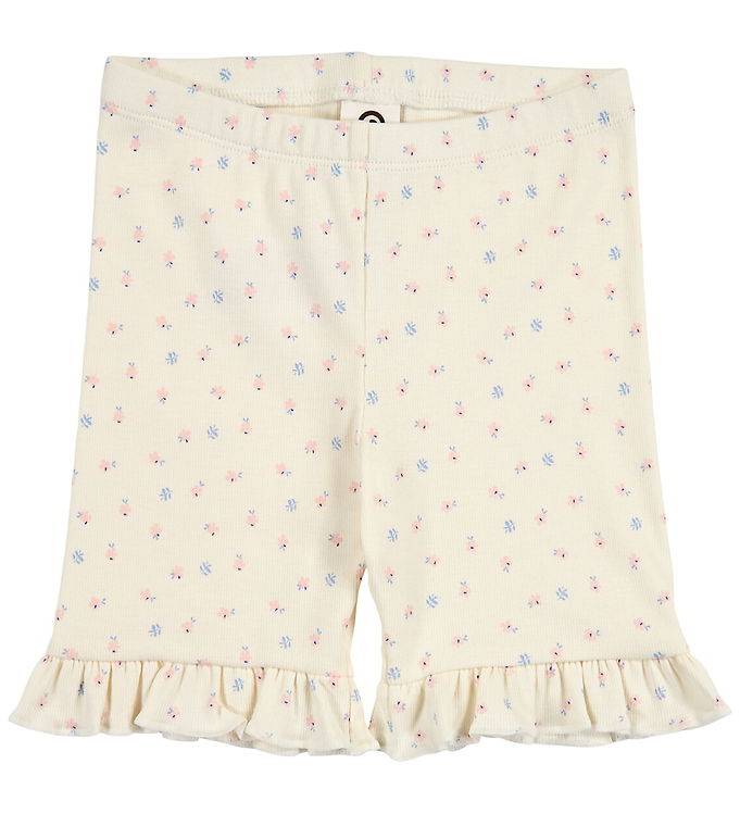 Müsli Cykelshorts - Rib - Spring Frill - Tofu/Nectar/Shell Blue - Müsli - 7 år (122) - Shorts