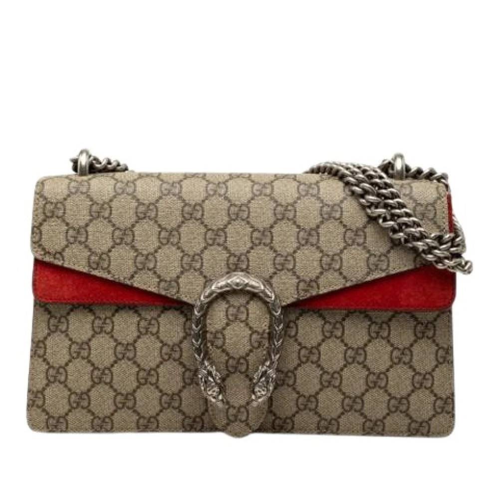 Gucci Vintage Pre-owned Dionysus Skuldertaske - Vintage - Dame - Beige - ONE SIZE - Uld