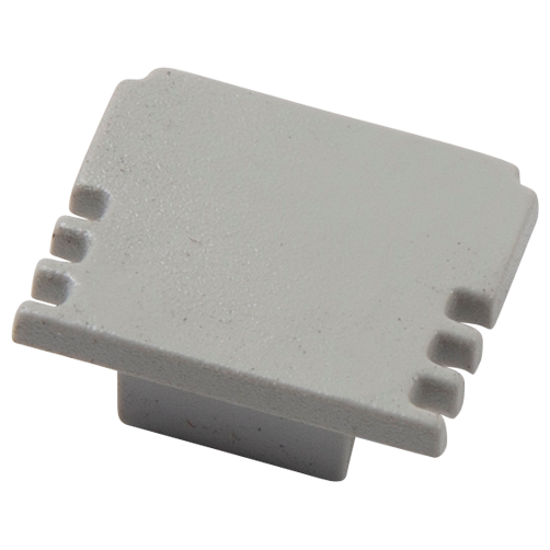 Ansell Lighting endestykke, uden hul, 13x15,9 mm, aluminium