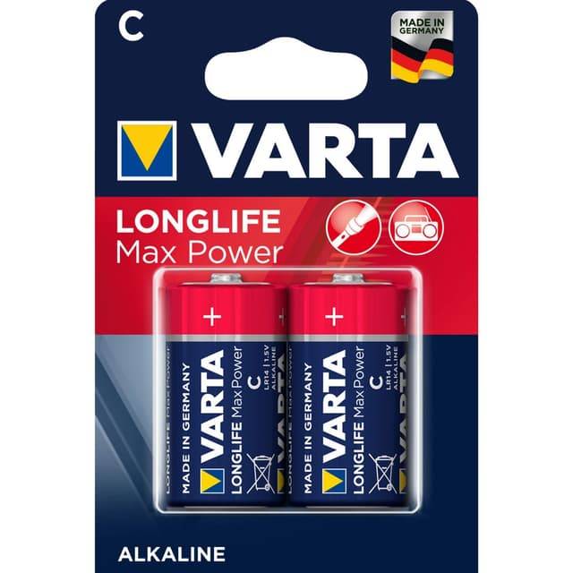 Varta Longlife Max Power C batteri (2 st)