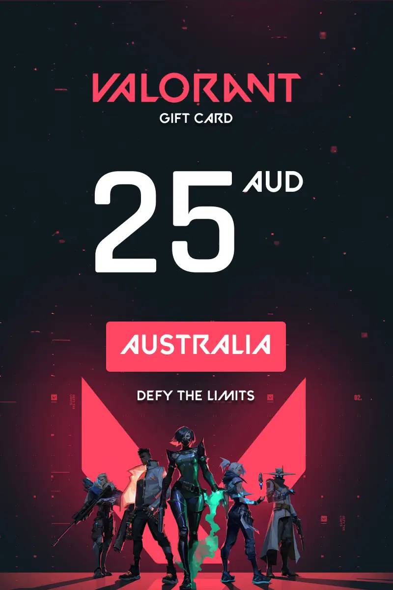 Valorant $25 AUD Gift Card (AU) - Digital Code.