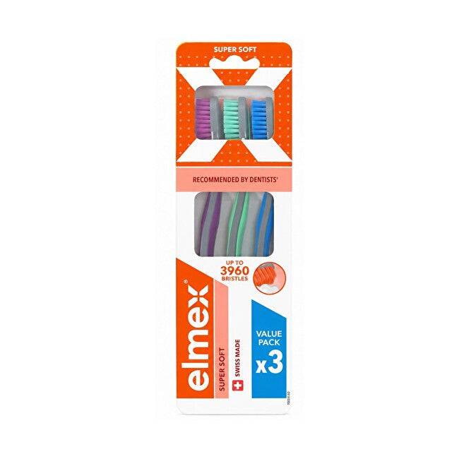 Elmex Spazzolino Da Denti Super Soft 3 pezzi — Spazzolino Denti