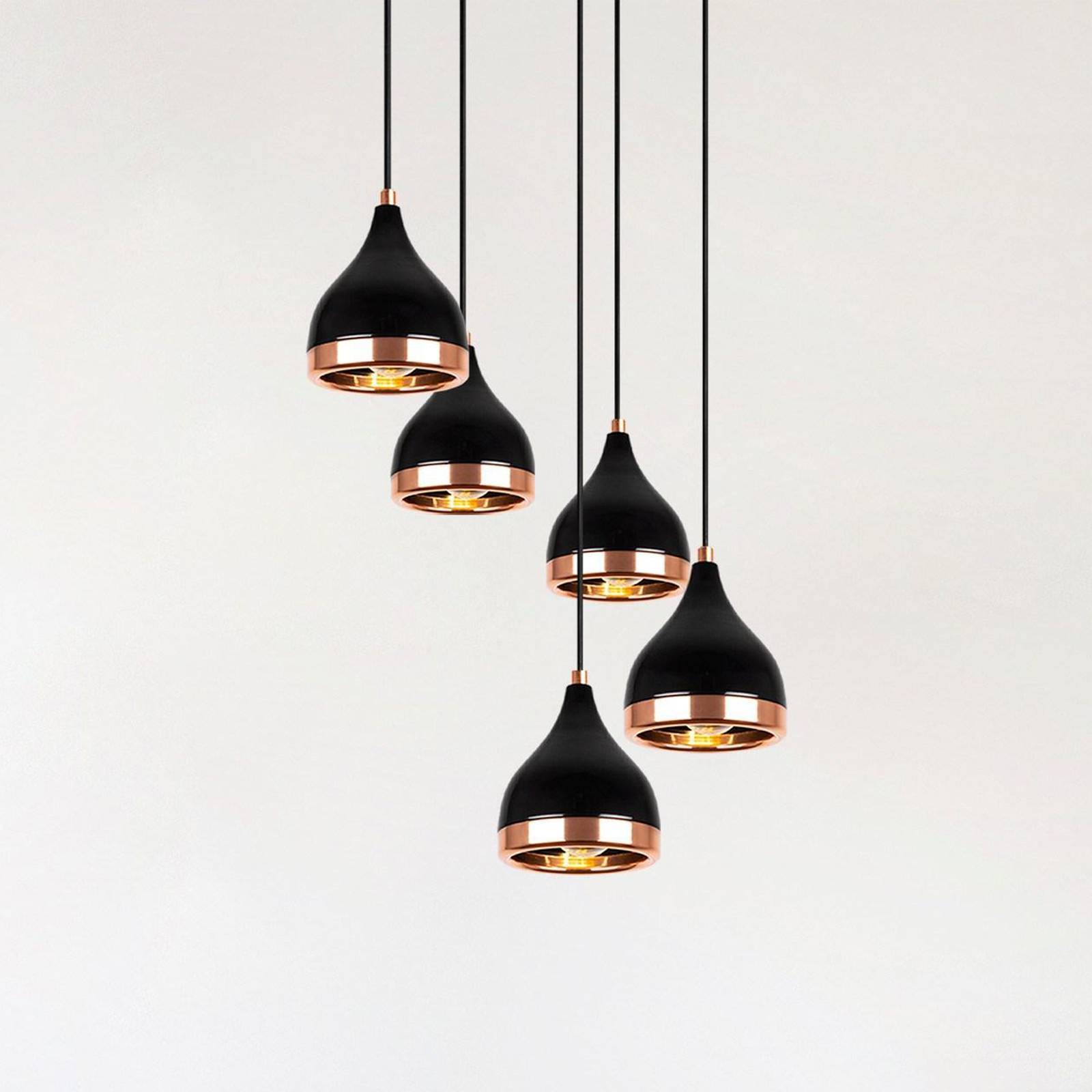 Hänglampa Yildo 7005 Opviq, dimbar, Svart, Vardagsrum / matsal, Metall, Modern, Pendellampa