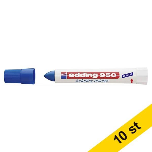 Märkpenna permanent 10.0mm | Edding 950 | blå | 10st