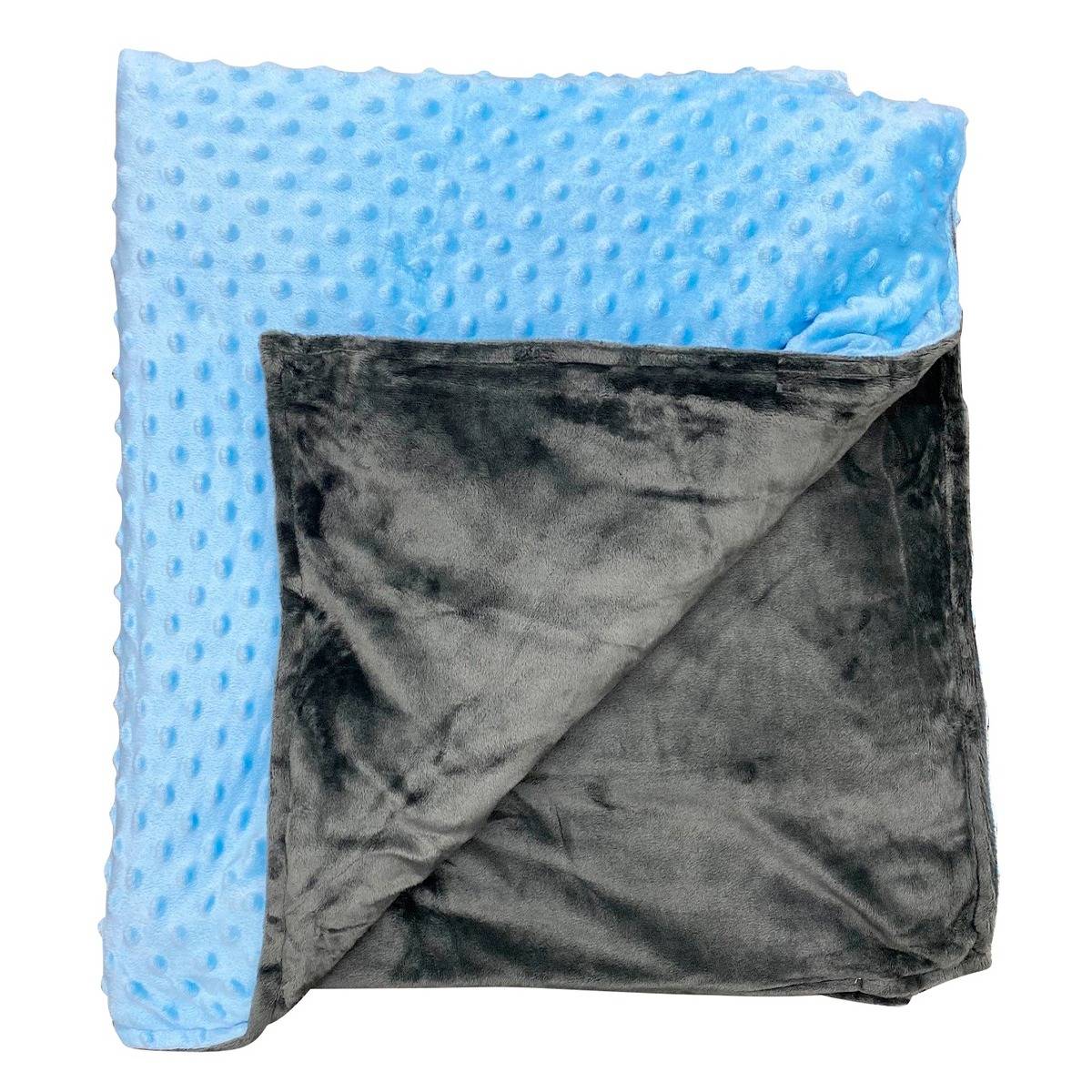 Tyngdetæppe blå/grå 4 kg - 100 x 150 cm..