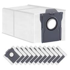 LOOHAOC 12 stycken dammpåsar tillbehörsset för Dream e L10s Pro Ultra/L10s Plus/X40 Ultra/L30/L20 Ultra/X30 Ultra/X30 Pro Plus/S30/S10/ Mova E30 Ultra dammsugare