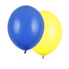 Ballonger Student Gul/blå Storpack 50 st
