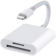Lightning til SD-kortlæser iPhone Hvid - SD-kortlæser
