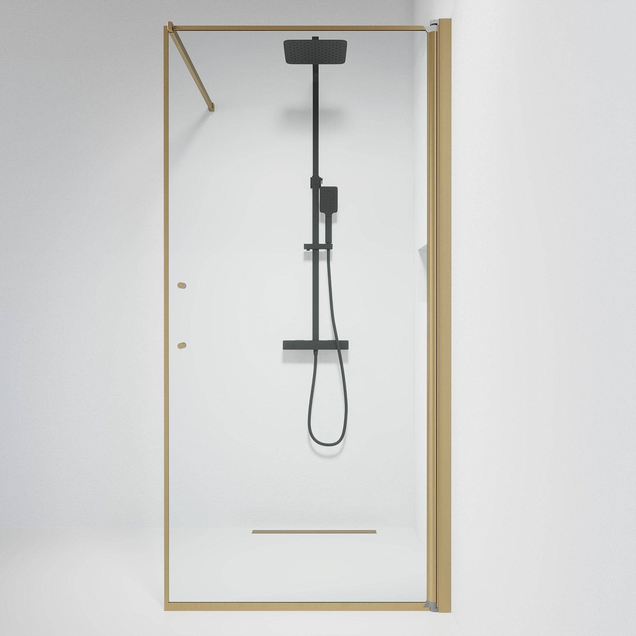 Vänern Brusevæg, Bronze Profil, Klar Glas - 80 cm