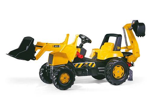 Tramptraktor rollyJunior JCB med lastare & grävskopa