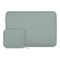 MOSISO Laptop Hülle Tasche 13 Zoll,13 Zoll Laptophülle Kompatibel mit MacBook Air M4 M3 M2 M1 2025 2024-2018/Pro 13 M2 M1 2025-2016,Neopren Sleeve mit Klein Fall,Antikes Grün