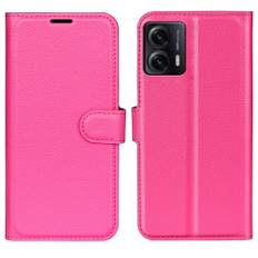 Motorola Moto G53 5G - Læder cover / pung - Rosa