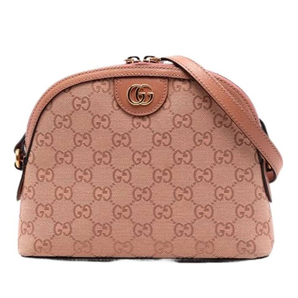 Gucci Vintage Pre-owned Ophidia Crossbody Bag - Vintage - Dame - Lyserød - ONE SIZE - Uld