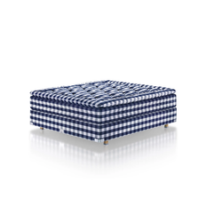 Hästens 2000T Kontinentalseng Silver Beige Check 210x210 cm