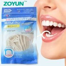50 st/set dentalinterdental borste tänder stick tandpetare tandtråd plast tandpetare nylontråd tandtråd