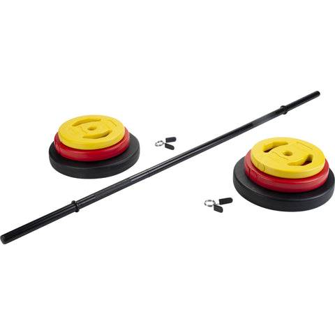 Aerobic viktstångsset 20kg (Färgad)