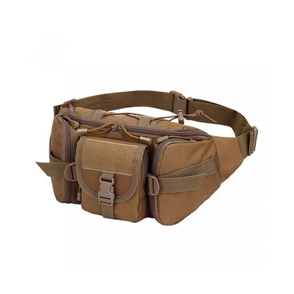 (Ruins Green FG) Multifunctional Hiking Chest Bag Water-Resistant Anti-Splash Outdoor Belt Bag for Travel