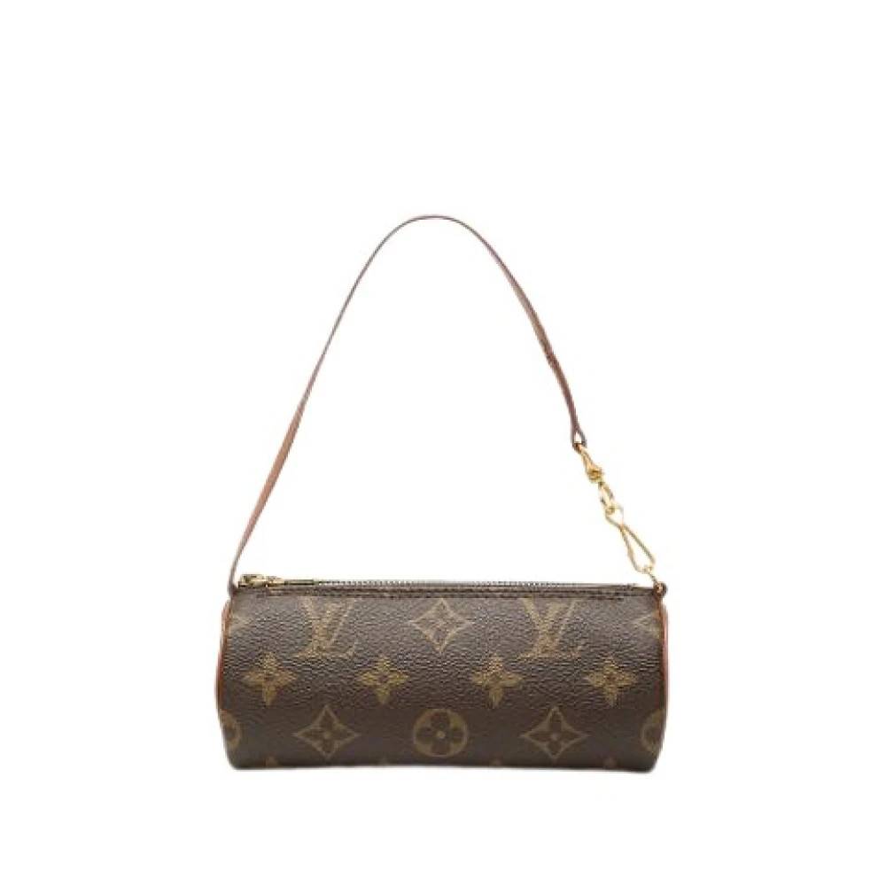 Louis Vuitton Vintage Pre-owned Papillon Pochette - Vintage - Dame - Brun - ONE SIZE - Læder