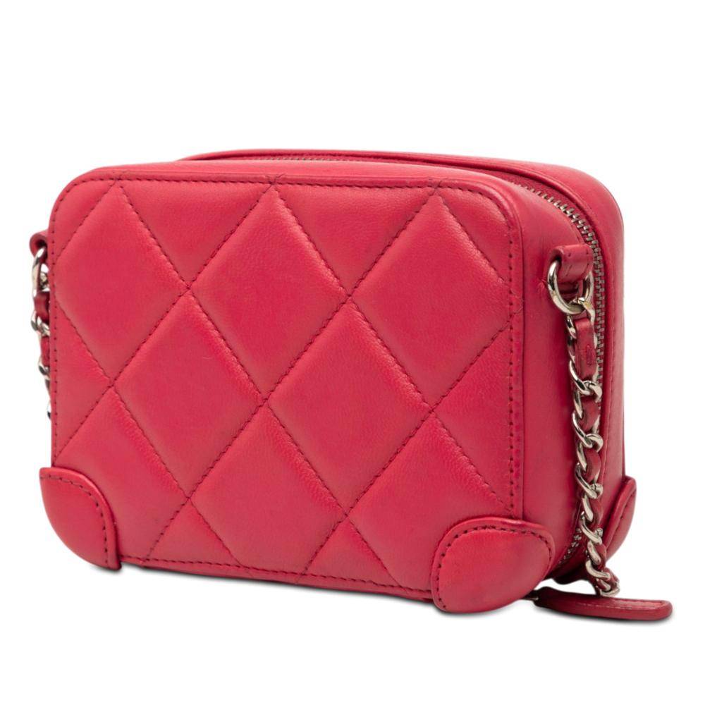 Chanel Vintage Crossbody Bag Stl.  - Pink (L 10cm x W 14cm x D 6cm)