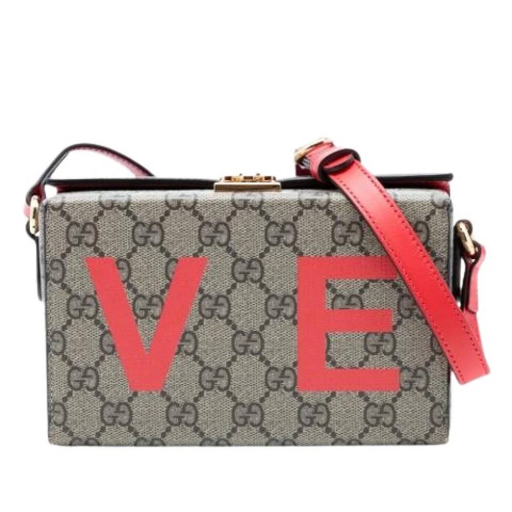 Gucci Vintage - Pre-owned Canvas Crossbody Väska Vintage - Dam - ONE Size - Läder