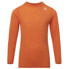 Aclima Kid's LightWool 140 Crewneck Merino undertøj Børn størrelse 100 farve orange