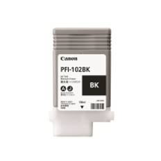 Canon PFI-102 BK - 130 ml - sort - original - blækbeholder - for imagePROGRAF iPF510, iPF605, iPF650, iPF655, iPF710, iPF720, iPF750, iPF755, LP17, L