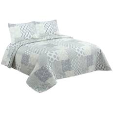 Beige Dubbel Sängtäcke Quilt av DKD Home Decor - 240 x 260 cm