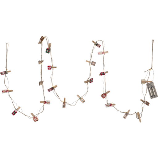 10 stk Star Trading Clippy lyskæde til pakkekalender gaver
