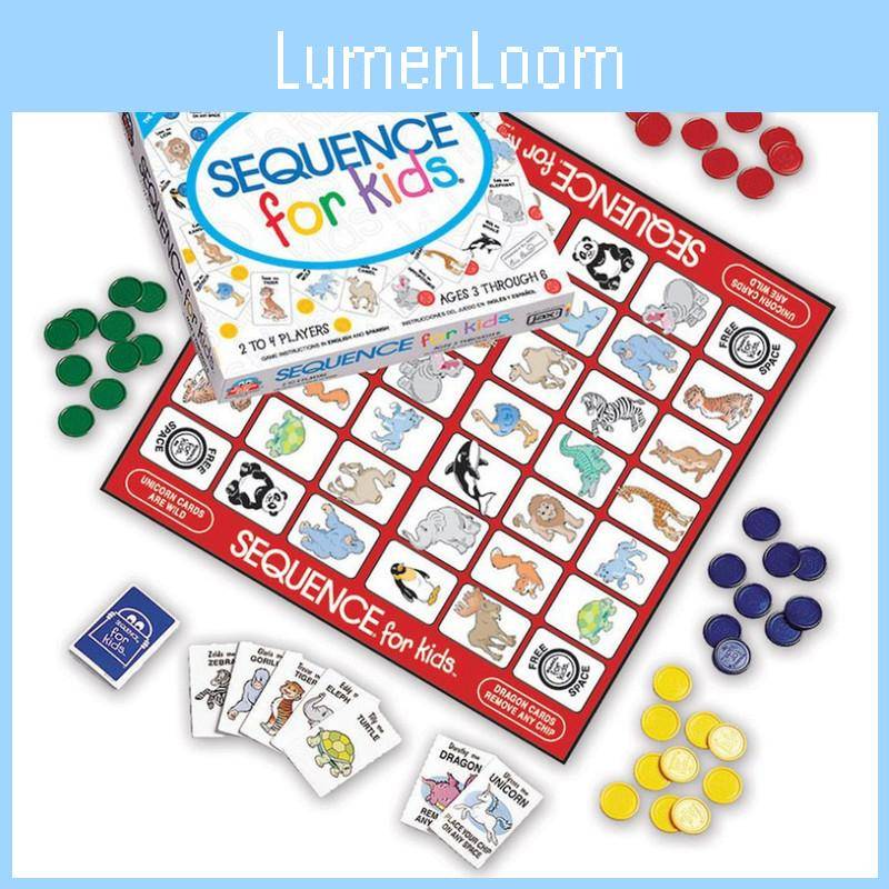 Sequence Barnbrädspel Ingen Läsning Krävs Partyspel För Logiska Tänkare