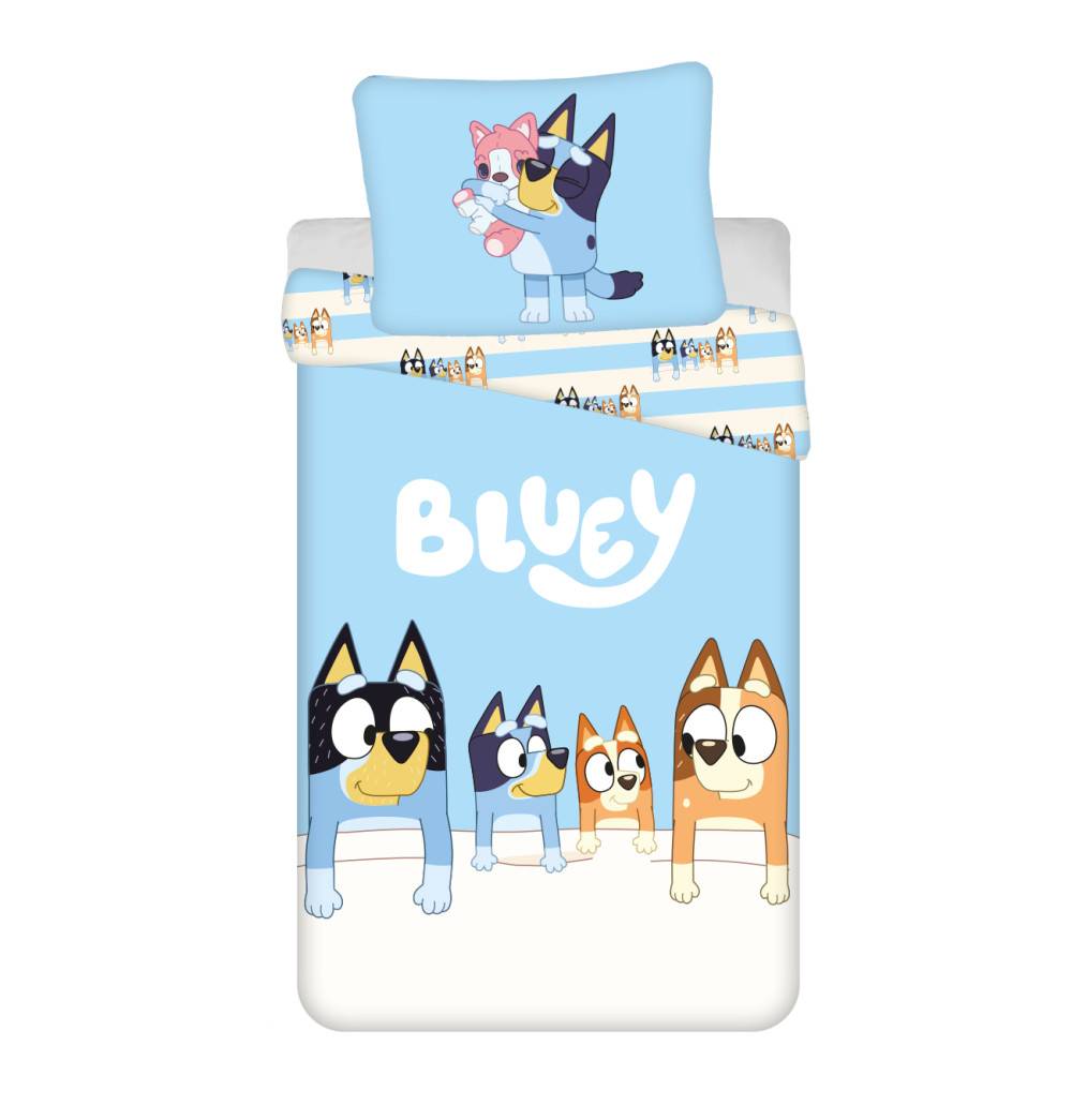 Bluey Familjebäddset 140×200 cm, 70×90 cm