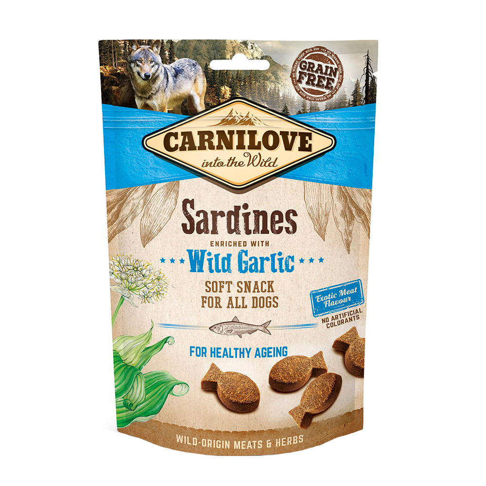 Carnilove Soft sardiner og hvidløg - 200 g.