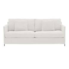 Soffa Petito 2-sits - tyg Tristan snow/svarta ben